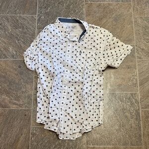 Original Penguin White and Black Polka Dot Shirt